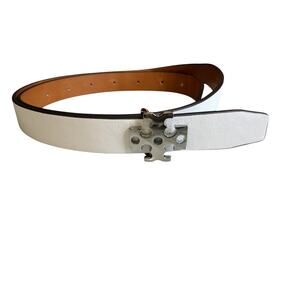 Tory Burch Gray Leather Belt sz XS Tory Burch Britten 1 main image 2